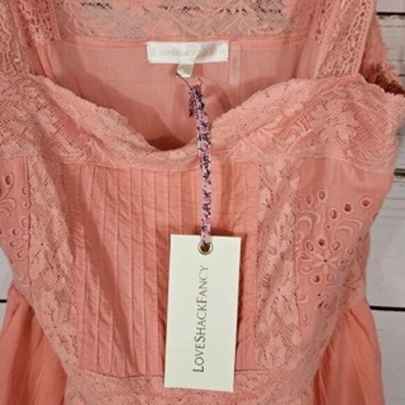 NWT LoveShackFancy 8 Ayala Dress in Peach Blossom - Picture 6 of 9